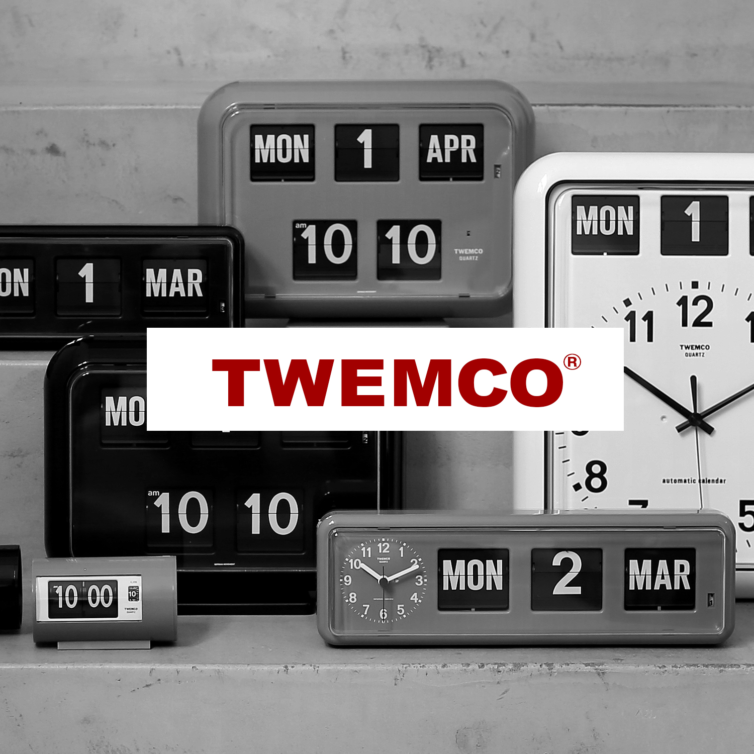 TWEMCO トゥエンコ パタパタ時計 フリップクロック - 置時計