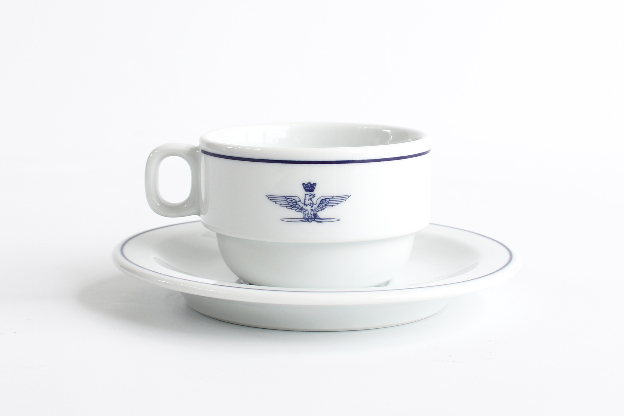 上海派遣軍　純銀カップ イタリア軍 A.M.I. カップ＆ソーサー｜軍用の美しさは、合理から